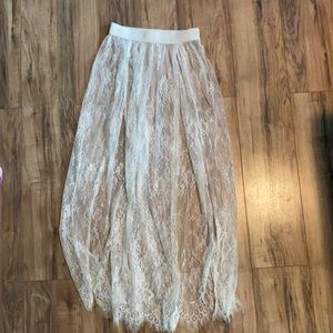 iheartraves eden white lace festival skirt